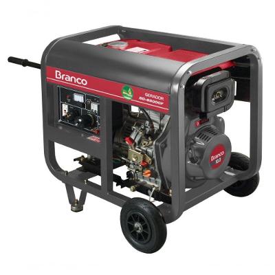 Gerador à Diesel 5,5kva Monofásico Partida Manual Bd6500 Branco