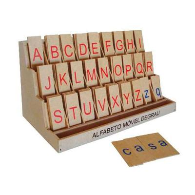 Brinquedos Educativos Alfabeto Móvel Degrau 130 Peças