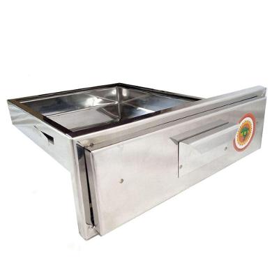 Gaveta Cinzeiro Chapa Inox Churrasqueira Alvenaria 37x25cm