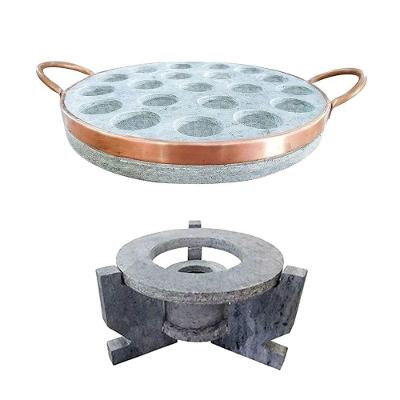 Fogareiro Réchaud G E Provolera Redonda 23Cm Pedra Sabão