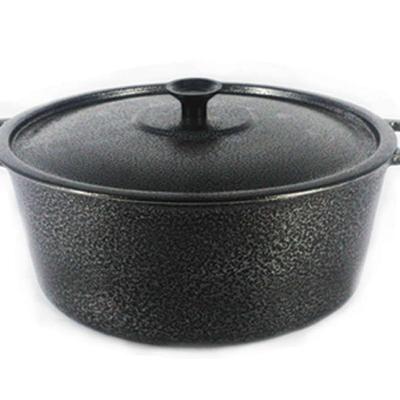 Caçarola Panela Craqueada Tampa Preta 24cm