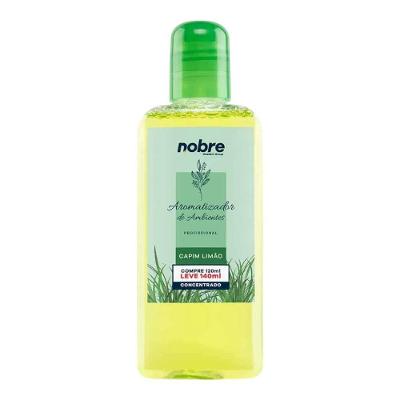 Aromatizante De Ambiente 140ml Nobre - Capim Limão Concentrado, Perfume Duradouro