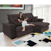 Sofá Coliseu 2.30m Retrátil E Reclinável Super Pillow - Marrom - 6