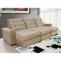 Sofá Coliseu 3.10m Retrátil E Reclinável Super Pillow - Bege - 5