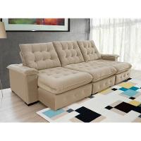 Sofá Coliseu 2.90m Retrátil E Reclinável Super Pillow - Bege - 1