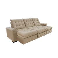 Sofá Coliseu 2.90m Retrátil E Reclinável Super Pillow - Bege - 2