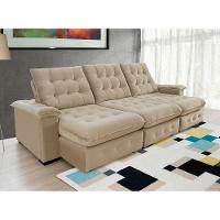 Sofá Coliseu 2.90m Retrátil E Reclinável Super Pillow - Bege - 5