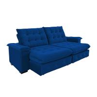 Sofá Coliseu 2.30m Retrátil E Reclinável Super Pillow - Azul - 1