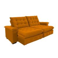 Sofá Coliseu 2.30m Retrátil E Reclinável Super Pillow - Terra