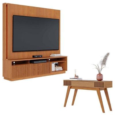 Estante Home Theater Jordão Com Aparador Riviera Freijó – Colibri