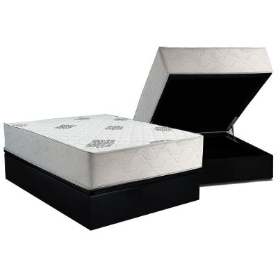 Cama Box Baú Casal + Colchão Ortopédico Inovaflex Comfort Premium
