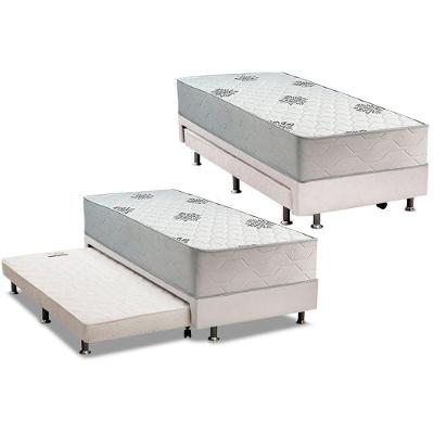 Cama Box C/ Aux Conjugado Solteiro Inovaflex Comfort Premium 88x188