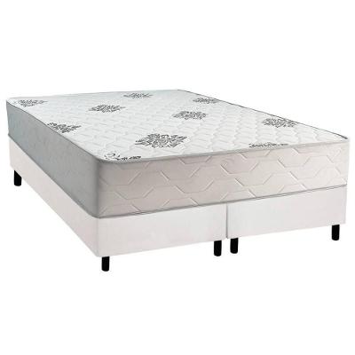Cama Box Queen: Colchão Ortopédico Inovaflex Comfort Premium+base Crc Corano White (158x198)