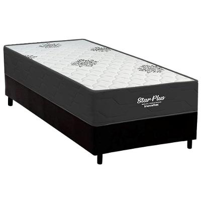 Cama Box Solteiro + Colchão Ortopédico Inovaflex Star