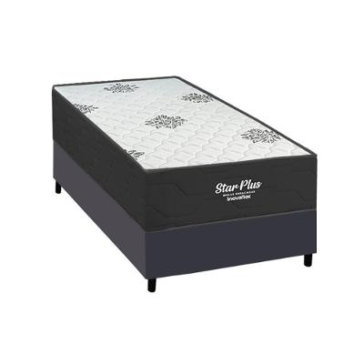 Cama Box Solteiro + Colchão Ortopédico Inovaflex Star