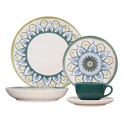 Aparelho De Jantar 20 Peças Flat Nisa Oxford