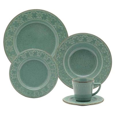 Aparelho De Jantar 20 Peças Mendi Malaquita Oxford