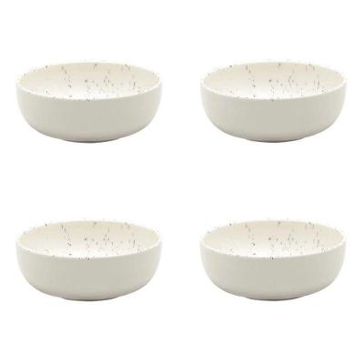 Conjunto De Tigela 04 Peças Flat Chuvisco 600 Ml Oxford