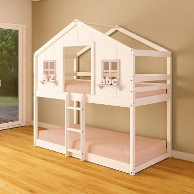 Beliche Montessoriano Casinha Dos Sonhos Madeira Maciça Branco/rosa Housin