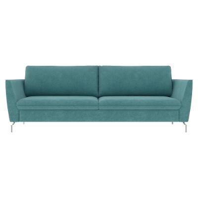 Sofá Decorativo 230cm Olívia Suede Turquesa Gran Belo