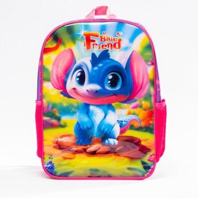 Mochila Infantil De Costa Blue Friend
