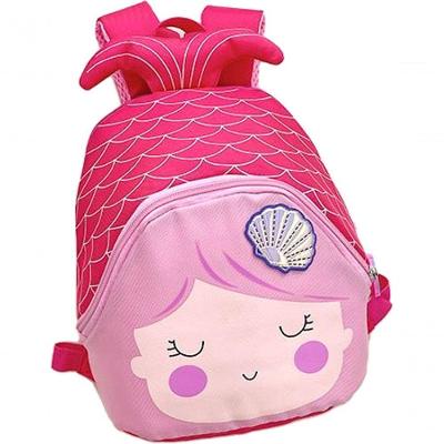 Mini Mochila Infantil Escola Passeio Viagem Design Encantador Alças Sereia Alças Acolchoadas