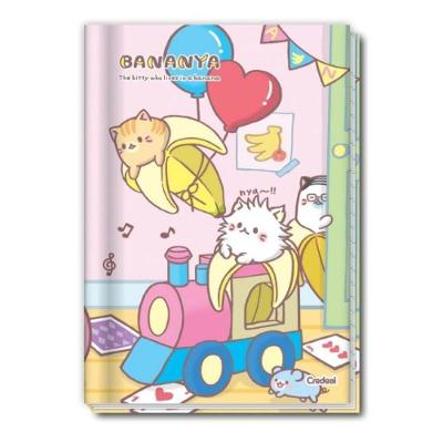 Caderno Brochura Universitário A4 1 Matéria 80 Folhas Capa Dura Credeal Bananya Estampa 1