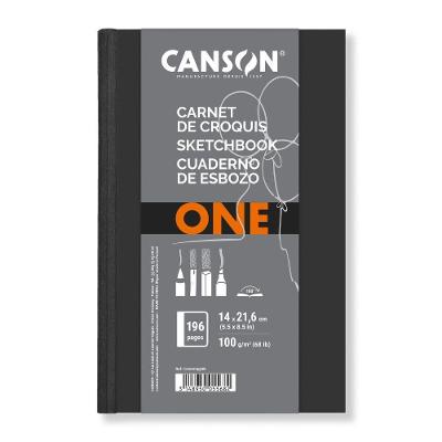 Caderno Sketchbook Brochura 100g/m² 196 Folhas 14x21,6cm One Canson