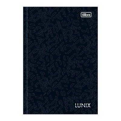Caderno Brochura Pequeno Capa Dura 1/4 Lunix Tilibra 80 Folhas Premium Alta Qualidade Preto