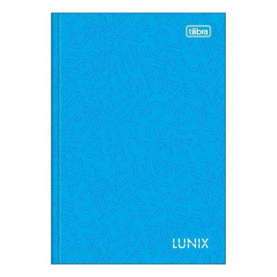 Caderno Brochura Pequeno Capa Dura 1/4 Lunix Tilibra 80 Folhas Premium Alta Qualidade Azul