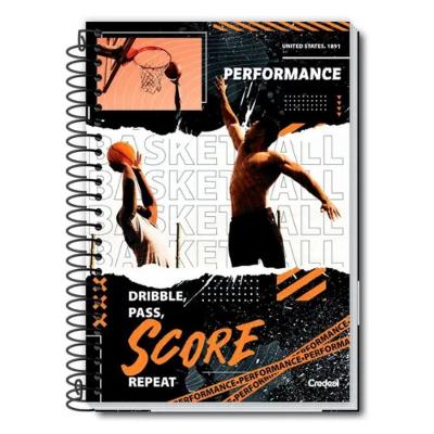 Caderno Espiral Universitário Capa Dura A4 10 Matérias 160 Folhas Performance Credeal Estampa 2
