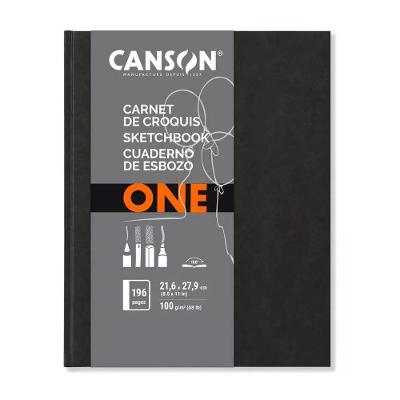 Caderno Sketchbook Brochura 100g/m² 196 Folhas A5 21,6x27,9cm One Canson