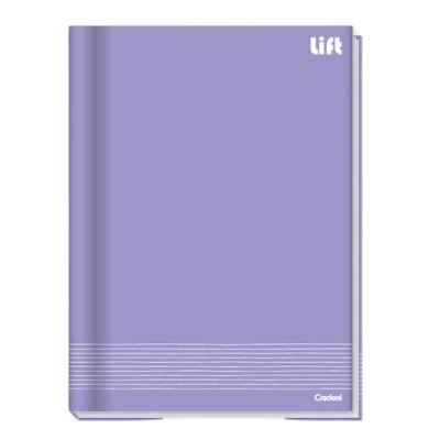 Caderno Brochura Capa Dura Universitário Lift 96 Folhas Credeal Lilás