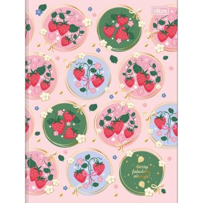 Caderno Brochura Capa Dura Universitário 80 Folhas Be Berry Tilibra Estampa 4