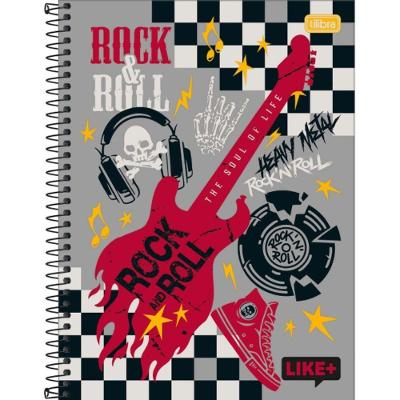 Caderno Espiral Capa Dura Universitário Like + Masculino 1 Matéria 96 Folhas Tilibra Estampa 3