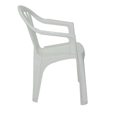 Cadeira Com Braços Em Polipropileno Branco Tramontina Bertioga Basic