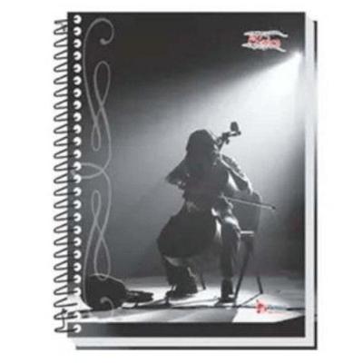 Caderno Espiral De Música Universitário Capa Dura 64 Folhas 1 Matéria Tamoio Estampa 3