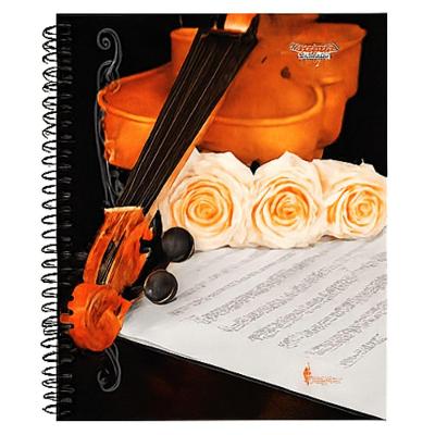 Caderno Espiral De Música Universitário Capa Dura 64 Folhas 1 Matéria Tamoio Estampa 2