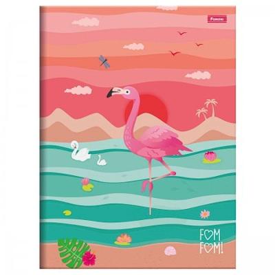 Caderno Brochura Capa Dura Universitário Fom Fom 80 Folhas Foroni Estampa 2