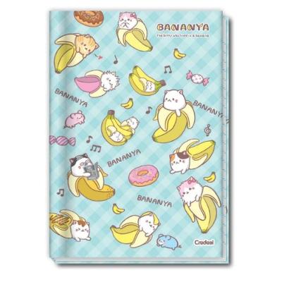 Caderno Brochura Universitário A4 1 Matéria 80 Folhas Capa Dura Credeal Bananya Estampa 2