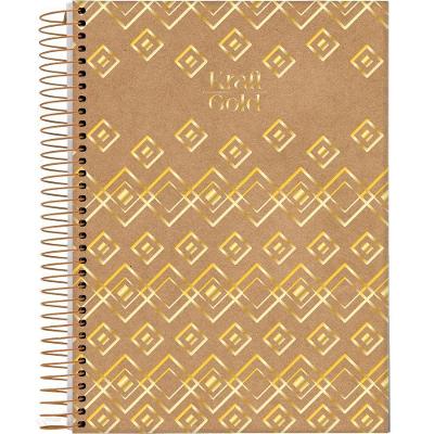 Caderno Espiral Capa Dura Colegial Kraft Gold 10 Matérias 160 Folhas Jandaia Estampa 1