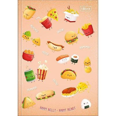 Caderno Brochura Capa Dura Universitário Taste 80 Folhas Tilibra Estampa 4