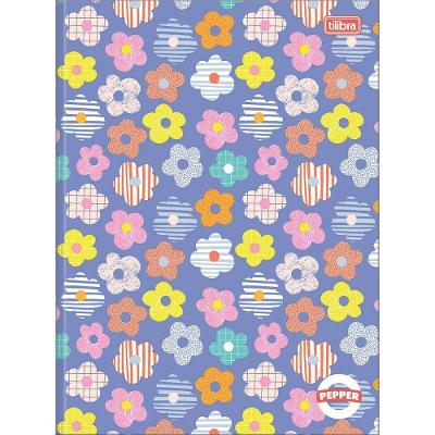 Caderno Brochura Capa Dura Universitário Pepper 40f Tilibra Flores