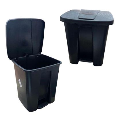 Lixeira Com Pedal 16l Preta Moderna E Higiênica Ideal Casa Quintal Cozinha