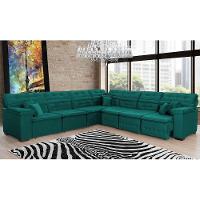 Sofá Magno 3.97x3.97m De Canto, Retrátil E Reclinável - Verde - 5