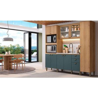 Cozinha Modulada Finesse Ambiente Composição 15 Capuccino Azul - Thb