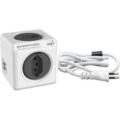Adaptador Benjamim Múltiplo Powercube Pwc-x4u/3m Bivolt Elg