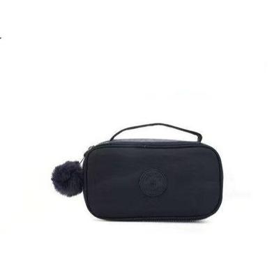 Estojo Escolar Feminino/ Masculino Box Juvenil Martelasse Organizador Grande Jumbo Box 2 Compartimentos Cor:azul Escuro