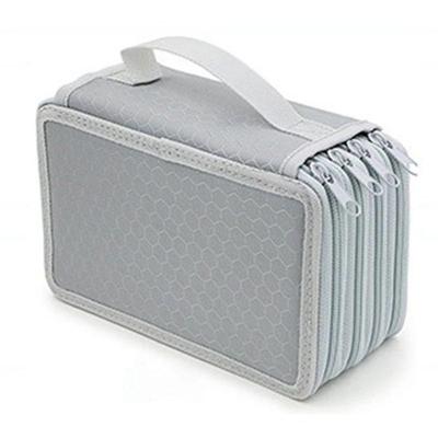 Estojo Box Escolar Com Divisorias/grande Capacidade Com 4 Niveis E Ziper 72 Canetas Cor:c