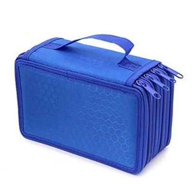 Estojo Box Com Divisorias/grande Capacidade Com 4 Niveis E Ziper 72 Canetas Cor:a